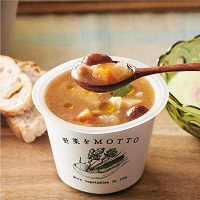 野菜をMOTTO　レンジカップスープ　ラインナップ　画像