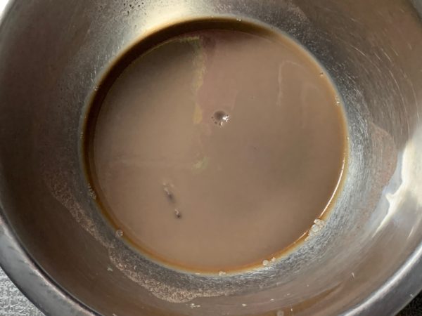 48時間吸水させた小豆でできた煮汁スイーツ　写真